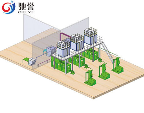 ゴム製生産ラインのための自動投薬の混合システム