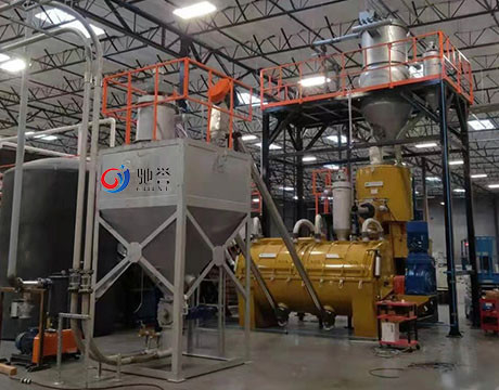 プラスチック産業のための混合システムに投薬するポリ塩化ビニールに与える押出機