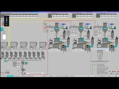 SPC の床の生産ラインのための自動供給の重量を量る混合の運搬システム